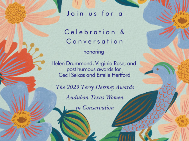 Audubon Texas Announces 2023 Terry Hershey Award Winners 